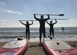 Stand-Up-Paddling in Venetien Auf Klassenfahrt mit HEROLÉ: Stand-Up-Paddling in Venetien