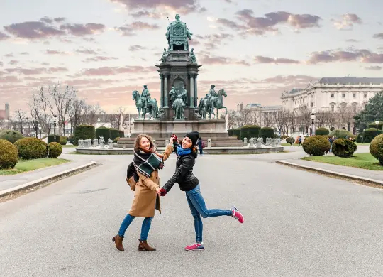 Wien - Klassenfahrt in Wien Auf Klassenfahrt mit HEROLÉ: Foto von Schülern in Wien
