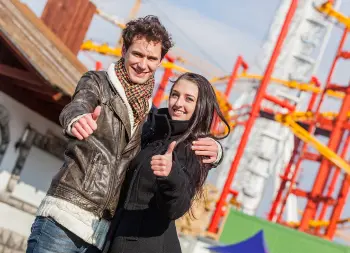 Auf Klassenfahrt mit HEROLÉ: Prater in Wien.