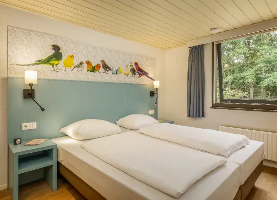 Auf Klassenfahrt mit HEROLÉ: Schlafzimmer im Center Parcs De Eemhof