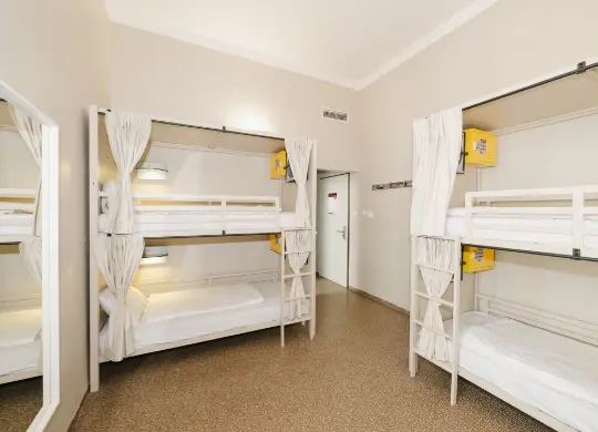 Auf Klassenfahrt mit HEROLÉ: 4-Bett-Zimmer im Wombat's City Hostel Budapest