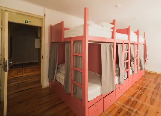 WOT Hostel New Lisbon in Lissabon Auf Klassenfahrt mit HEROLÉ: 8-Bett-Zimmer im WOT New Lisbon in Lissabon