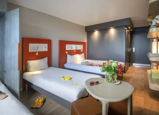 Auf Klassenfahrt mit HEROLÉ: Zimmerbeispiel im ibis Budget in Nizza