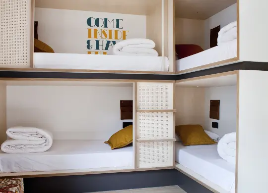 Auf Klassenfahrt mit HEROLÉ: Zimmerbeispiel im TOC Hostel Sevilla