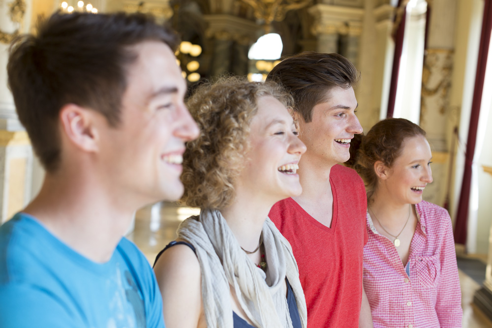 Schüler auf Klassenfahrt