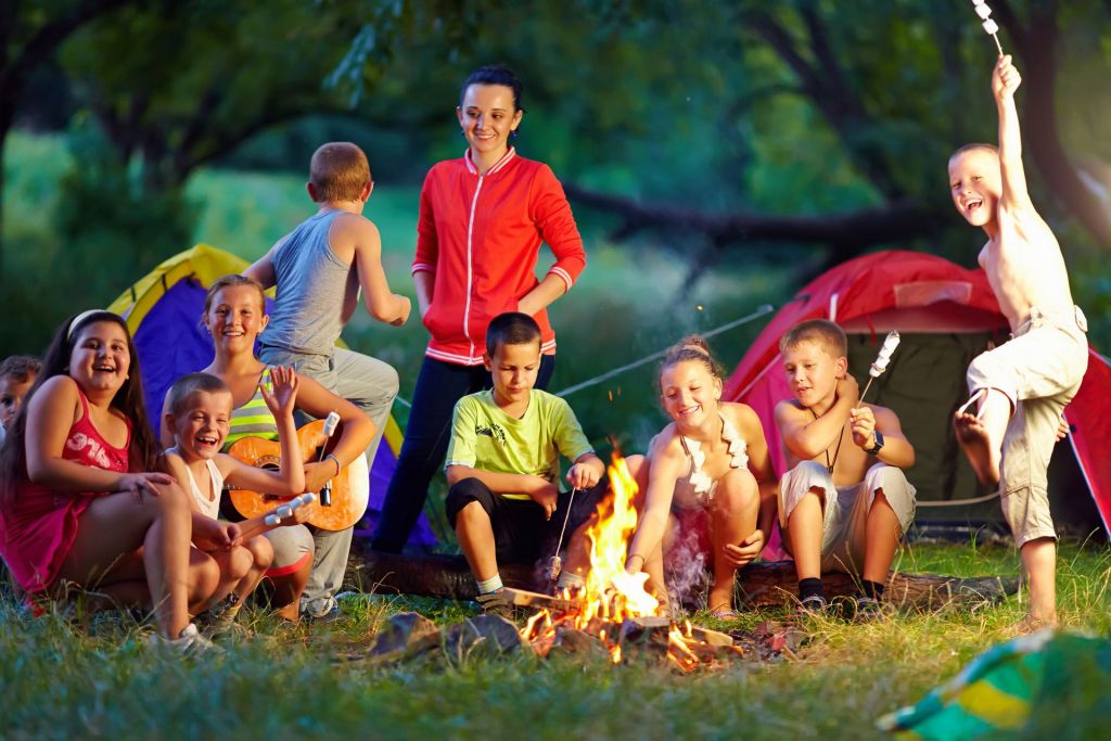 Lagerfeuer in den Ferien