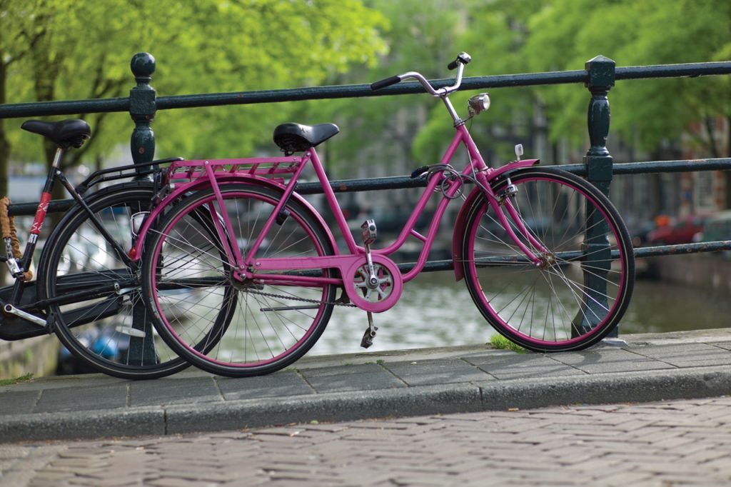 pinkes fahrrad