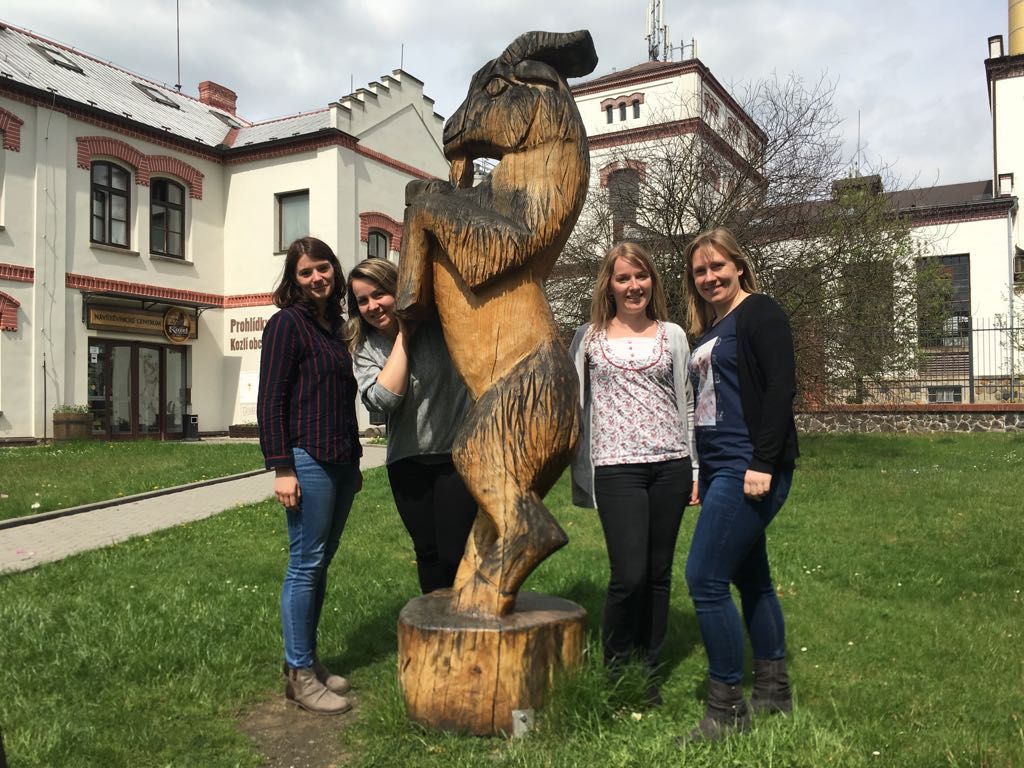 Blick auf die Reiseexperten Diana, Jana, Liesa und Nicole in Prag